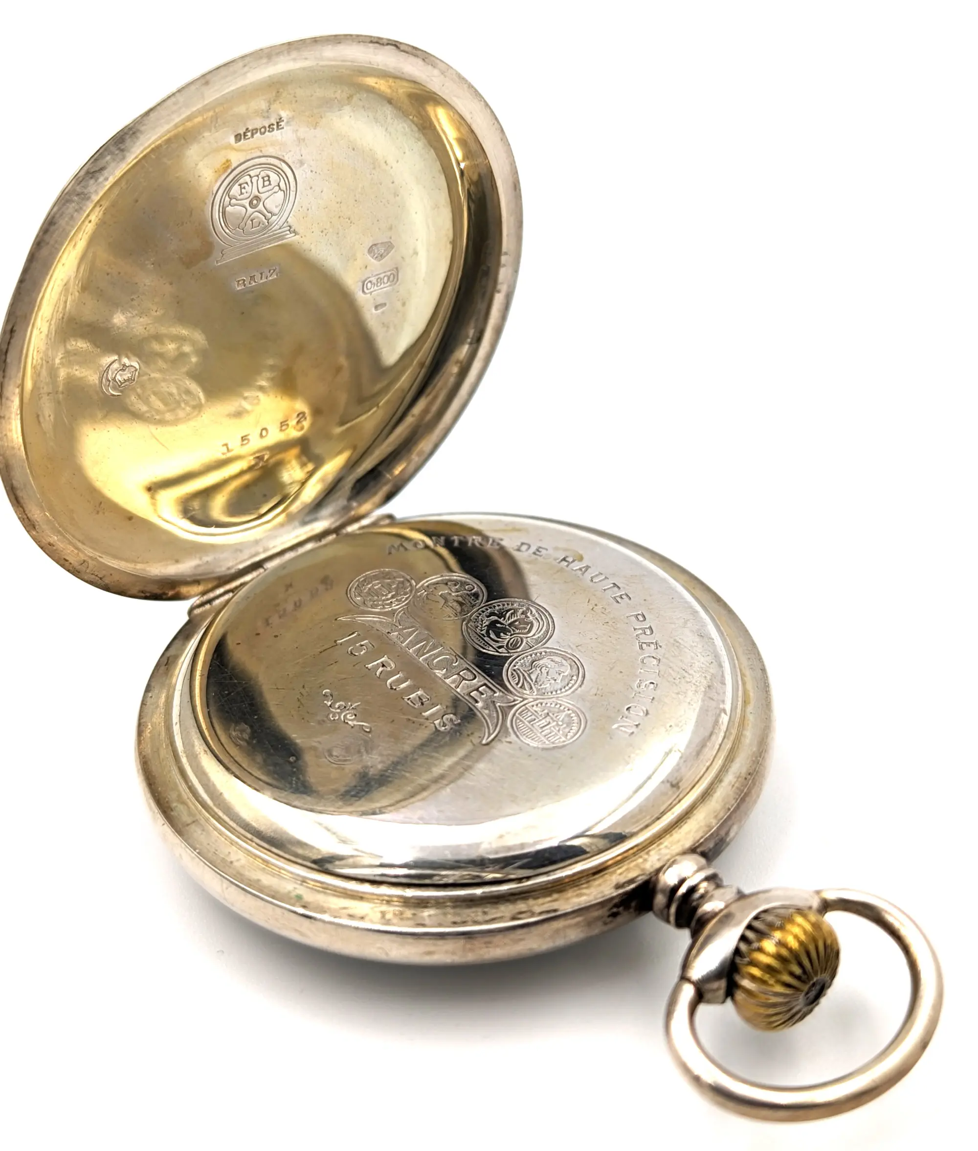 Silver 800 Pocket Watch